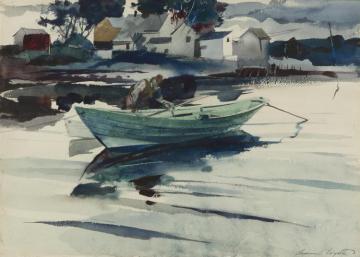 The Green Dory Artwork by Andrew Wyeth