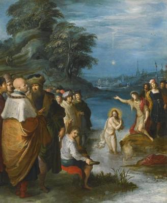 The Baptism Of Christ Artwork by Frans Francken II