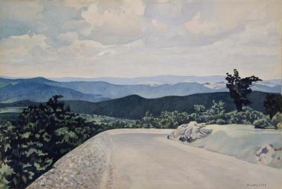 Blue Ridge Mountains, 1937 Artwork by Charles Sheeler