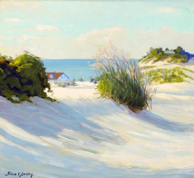 Singing Sands And Tall Grasses Artwork by Frank V. Dudley