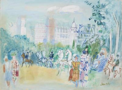 Promenade Au Bois De Boulogne Artwork by Jean Dufy