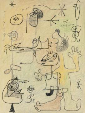 Figures Artwork by Joan Miró