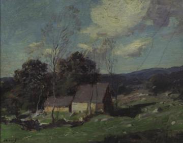 Old New England Farm Artwork by George M. Bruestle