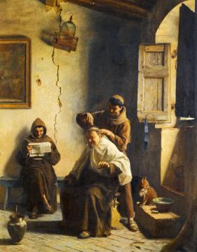 A Close Shave Artwork by Pietro Saltini