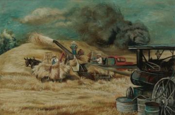 Midwestern Harvest, 1940 Artwork by Joe Jones