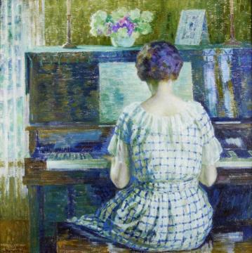 At The Piano Artwork by Louis Ritman