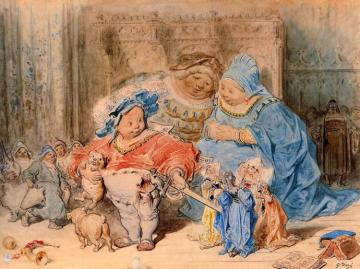 Gargantua's Infance Artwork by Gustave Doré