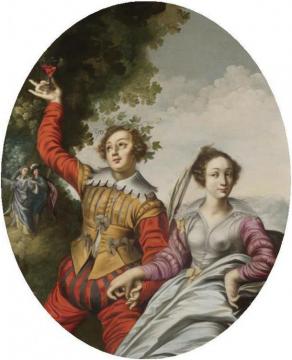 A Courting Couple In A Landscape Artwork by Claude Deruet