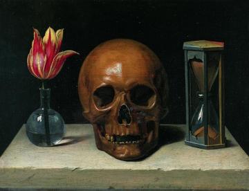 Still Life With A Skull Artwork by Philippe de Champaigne