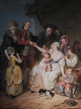 L'aumône Artwork by Pierre Alexandre Wille