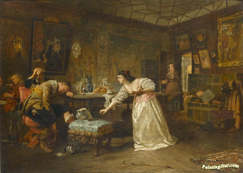 Stealing The Keys Artwork by Marcus Stone