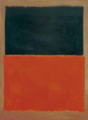Green And Tangerine On Red, 1956 Artwork by Mark Rothko