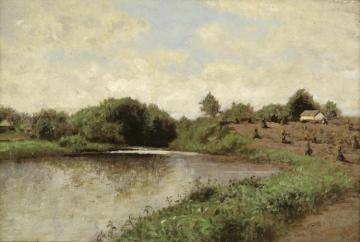 On The Battenkill River Artwork by John Bunyan Bristol