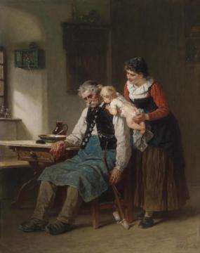 Großvaters Liebling Artwork by Wilhelm Roegge