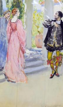 A Collection Of Illustrations For A Costume Novel Or Similar Artwork by William Henry Margetson