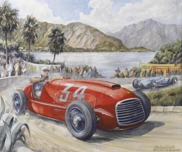 1948 Circuito Del Garda Artwork by Michael Wright