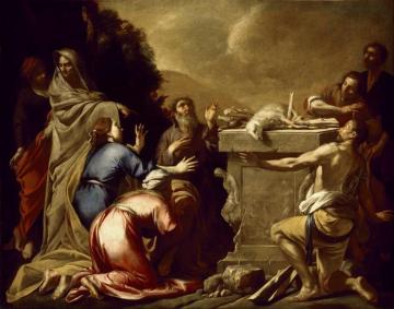 The Sacrifice Of Noah Artwork by Antonio de Bellis