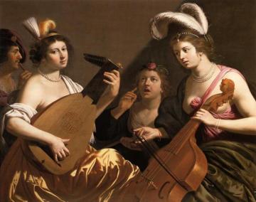 The Concert,1630s Artwork by Jan van Bijlert