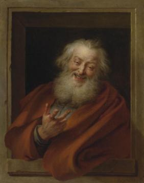 Cheerful Democritus Artwork by Charles-Antoine Coypel