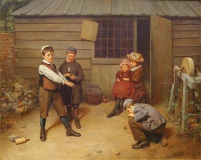 A Game Of Spinning Tops Artwork by Harry Brooker