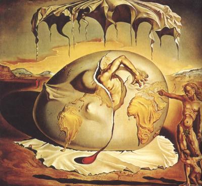 Geopoliticus Child Watching The Birth Of The New Man Artwork by Salvador Dalí
