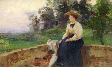 In Gedanken Artwork by Olga Wisinger-Florian