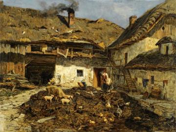 Bauernhof Artwork by Olga Wisinger-Florian