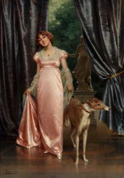 An Elegant Pair Artwork by Vittorio Reggianini