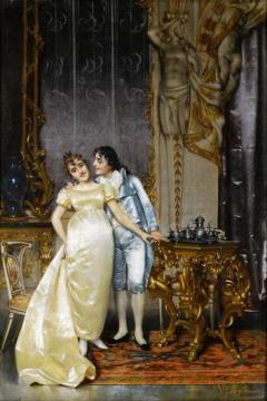Flirtation Artwork by Vittorio Reggianini