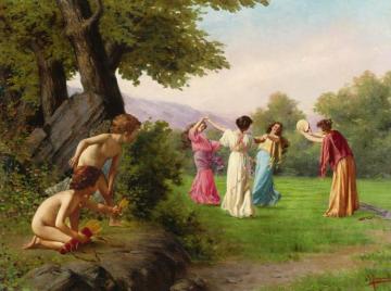 Spying Their Target Artwork by Vittorio Reggianini