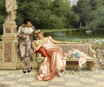 The Flirtation Artwork by Vittorio Reggianini