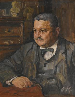 Portrait Von Ludwig Quittner Artwork by Oskar Kokoschka