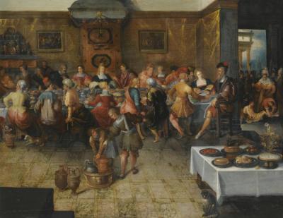 The Parable Of The Wedding Feast Artwork by Frans Francken II