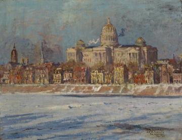 The Pennsylvania State Capitol Building, Harrisburg Artwork by Colin Campbell Cooper