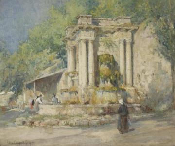 Fountain At Digne, Bas Alpes Artwork by Colin Campbell Cooper