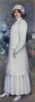La Inglesa (the English Lady) Artwork by Ramon Casas i Carbó