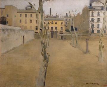 Courtyard Of The Lambs Artwork by Ramon Casas i Carbó