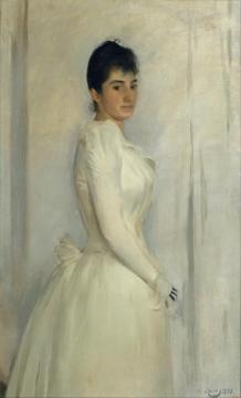 Portrait Of Montserrat Carbó Artwork by Ramon Casas i Carbó