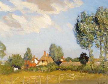 An Essex Village Artwork by Sir George Clausen