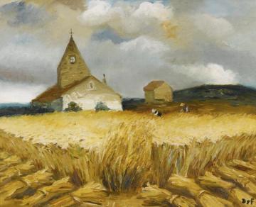 Moisson En Provence Artwork by Marcel Dyf