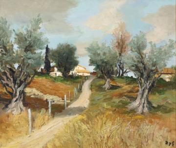 Oliviers En Provence Artwork by Marcel Dyf