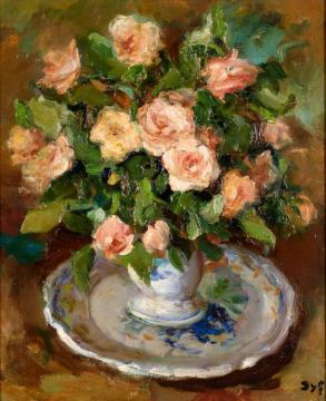 Vase De Fleurs I Artwork by Marcel Dyf