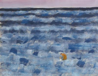 Small Figures In A Big Sea Artwork by Milton Avery