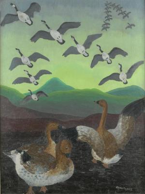 Wild Geese Artwork by Sir Cedric Morris