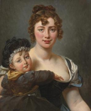 Portrait Of FranÇoise Simonnier And Her Daughter Artwork by Antoine Jean Gros