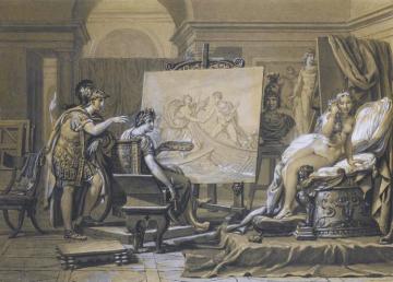 Alexander, Apelles And Campaspe Artwork by Antoine Jean Gros