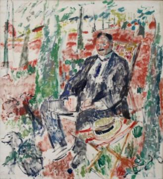 Man With Straw Hat Artwork by Rik Wouters