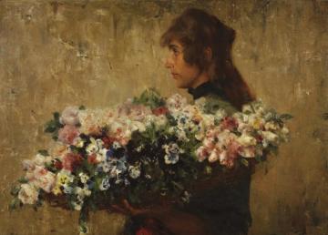 The Flower Seller Artwork by Charles Hermans