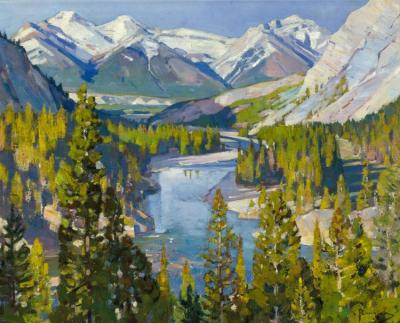 Bow Valley Artwork by Carl Rungius