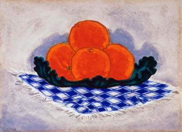 Oranges Artwork by Oscar Bluemner